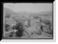 Town, possibly Bethlehem in White Mountains, New Hampshire, or Adirondack Mountains, New York, Antique Poster