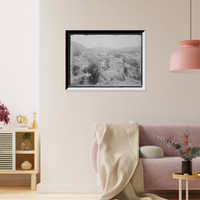 Town, possibly Bethlehem in White Mountains, New Hampshire, or Adirondack Mountains, New York, Antique Poster