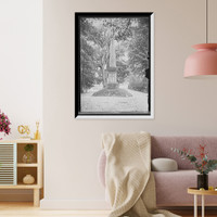 Historic Framed Print, [Monument in the battlefield, Concord, Mass.],  17-7/8" x 21-7/8"