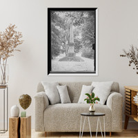 Historic Framed Print, [Monument in the battlefield, Concord, Mass.],  17-7/8" x 21-7/8"