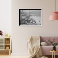Historic Framed Print, [Passengers arriving at pier, Avalon, Catalina Island, Calif.],  17-7/8" x 21-7/8"