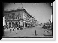 Historic Framed Print, [Hotel St. Mark and street, Venice, Calif.],  17-7/8" x 21-7/8"