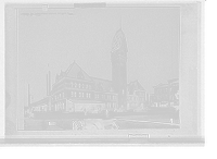 Historic Framed Print, Dearborn Street station, Chicago, Ill.,  17-7/8" x 21-7/8"