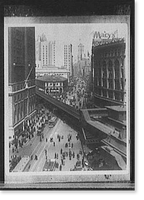 Herald Square elevated railroad and Sixth Avenue near 34th Street, New York, N.Y, Vintage Poster