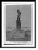 Historic Framed Print, Liberty enlightening the world,  17-7/8" x 21-7/8"