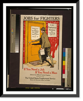 Jobs for fighters - If you need a job if you need a man inform the official central agency - The service is free. Gordon Grant Capt. U.S.A. Thomsen-Ellis Co. Baltimore New York. Classic Wall Art P