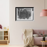 Historic Framed Print, Gen[eral] Pershing chatting with officers,  17-7/8" x 21-7/8"