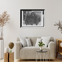 Historic Framed Print, Gen[eral] Pershing chatting with officers,  17-7/8" x 21-7/8"