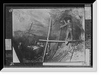 Historic Framed Print, [Loading a mine car],  17-7/8" x 21-7/8"