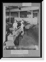 Packing pork and beans in shipping cartons, Antique Poster