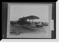 Airplane marked Radio" with crowd of people watching it", Historic Reproduction