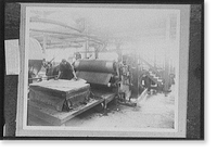 The Paper comes off a woolen belt for drying, Antique Print