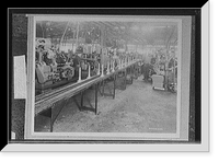 Historic Framed Print, [Example of how work is brought to men],  17-7/8" x 21-7/8"