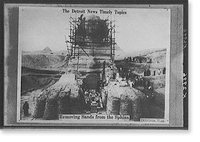 The Detroit news timely topics. Removing sands from the Sphinx, Historic Reproduction