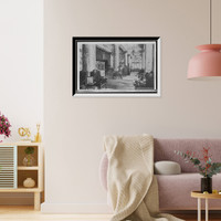 Historic Framed Print, Broad Street corridor, the Bellevue-Stratford, Phila[delphia],  17-7/8" x 21-7/8"