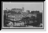 Historic Framed Print, City Hall, New York - 2,  17-7/8" x 21-7/8"