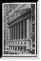 Historic Framed Print, New York Stock Exchange, New York,  17-7/8" x 21-7/8"