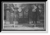 Historic Framed Print, A Charleston gate,  17-7/8" x 21-7/8"