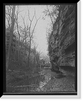 Historic Framed Print, Deer Park canon [i.e. canyon], Ill. - 2,  17-7/8" x 21-7/8"