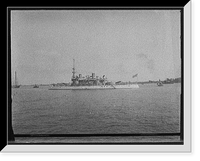 Historic Framed Print, U.S.S. Massachusetts - 10,  17-7/8" x 21-7/8"