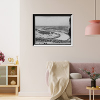 Historic Framed Print, Chattanooga and the Tennessee River from Lookout Mountain - 5,  17-7/8" x 21-7/8"