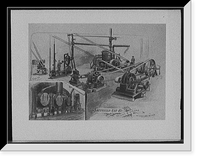 Historic Framed Print, Sheffield Car Co., engine & dynamo, and boiler room,  17-7/8" x 21-7/8"