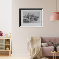 Historic Framed Print, Sheffield Car Co., engine & dynamo, and boiler room,  17-7/8" x 21-7/8"