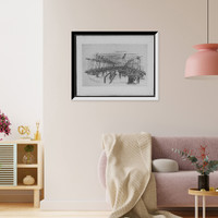 Historic Framed Print, Sheffield Car Co., machine shop,  17-7/8" x 21-7/8"