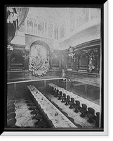 Historic Framed Print, [S.S. Deutschland, dining saloon],  17-7/8" x 21-7/8"