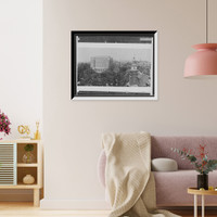 Historic Framed Print, [Curtis Publishing Company and Independence Hall, Philadelphia, Pa.],  17-7/8" x 21-7/8"