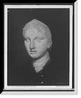 Historic Framed Print, Head of goddess (marble), Greek, fourth century, B.C.,  17-7/8" x 21-7/8"
