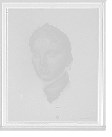 Historic Framed Print, Head of goddess (marble), Greek, fourth century, B.C.,  17-7/8" x 21-7/8"