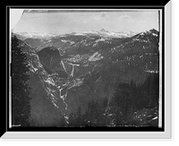 Historic Framed Print, The high Sierras from Glacier Point,  17-7/8" x 21-7/8"