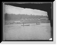 Historic Framed Print, [Lake Gogebic, Michigan, the hotel],  17-7/8" x 21-7/8"