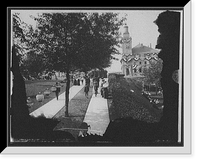 Historic Framed Print, South Canal Park, Sault Ste. Marie, Mich. - 6,  17-7/8" x 21-7/8"