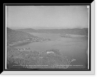 Historic Framed Print, Foot of lake from Rogers' Rock heights, Lake George,  17-7/8" x 21-7/8"