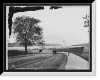 Historic Framed Print, Riverside Drive & viaduct, New York,  17-7/8" x 21-7/8"