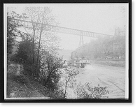 Str. Falls City passing High Bridge, Ky. - 2, Antique Print