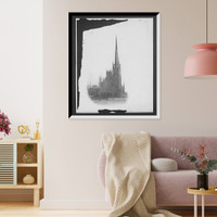 Historic Framed Print, [Fort Street Presbyterian Church, Detroit the beautiful],  17-7/8" x 21-7/8"