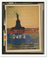 Sunrise or sunset own a Liberty Bond. Eugenie DeLand, Historic Reproduction