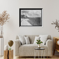 Historic Framed Print, [Looking toward Cloudcroft from scenic railway],  17-7/8" x 21-7/8"