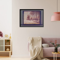 Snow clad fields in morning light - 2 Classic, Antique Wall Art