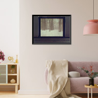 Historic Framed Print, Wood[s] in winter,  17-7/8" x 21-7/8"