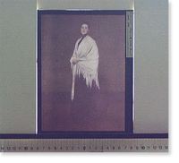 Historic Framed Print, Lady with white shawl,  17-7/8" x 21-7/8"