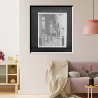 Historic Framed Print, [Cavalier waiting an audience],  17-7/8" x 21-7/8"