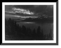 The Teton Range from Yellowstone Park, Wyoming, Antique Poster