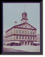 Historic Framed Print, Faneuil Hall, Boston - 2,  17-7/8" x 21-7/8"
