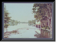 Historic Framed Print, The Lake at Mt. Holyoke College, South Hadley,  17-7/8" x 21-7/8"