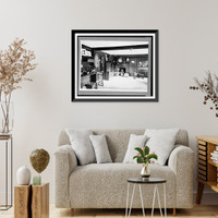 Historic Framed Print, Kitchen of the John Hancock House, Lexington,  17-7/8" x 21-7/8"