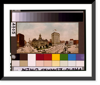Historic Framed Print, Panorama of Campus Martius, Detroit, Michigan,  17-7/8" x 21-7/8" Historic Framed Print, Panorama of Campus Martius, Detroit, Michigan,  17-7/8" x 21-7/8"